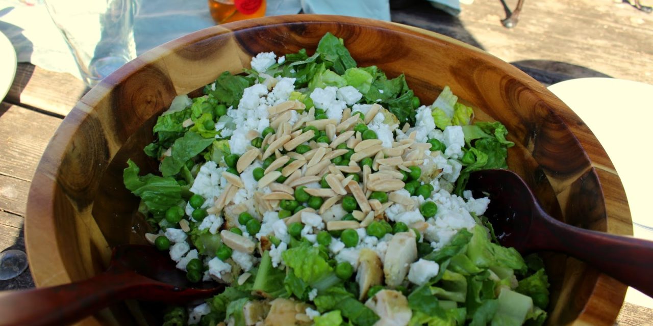 Green Salad With Pesto Chicken